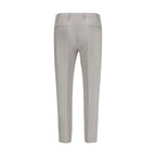 PT Torino Gray Fleece Wool Dress Pants - Zeiniez