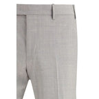 PT Torino Gray Fleece Wool Dress Pants - Zeiniez