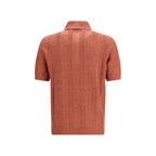 Brunello Cucinelli Orange Denim Shirt