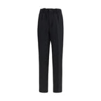 Laneus Black Viscose Casual Pants - Zeiniez