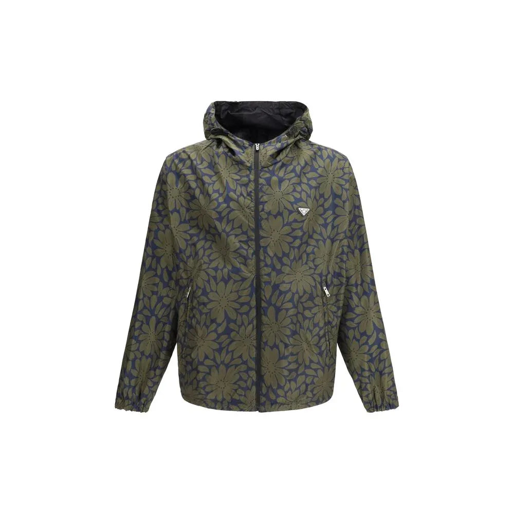 Prada Black Recycled Polyamide Shell Jacket - Zeiniez