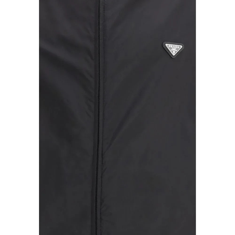 Prada Black Recycled Polyamide Shell Jacket - Zeiniez