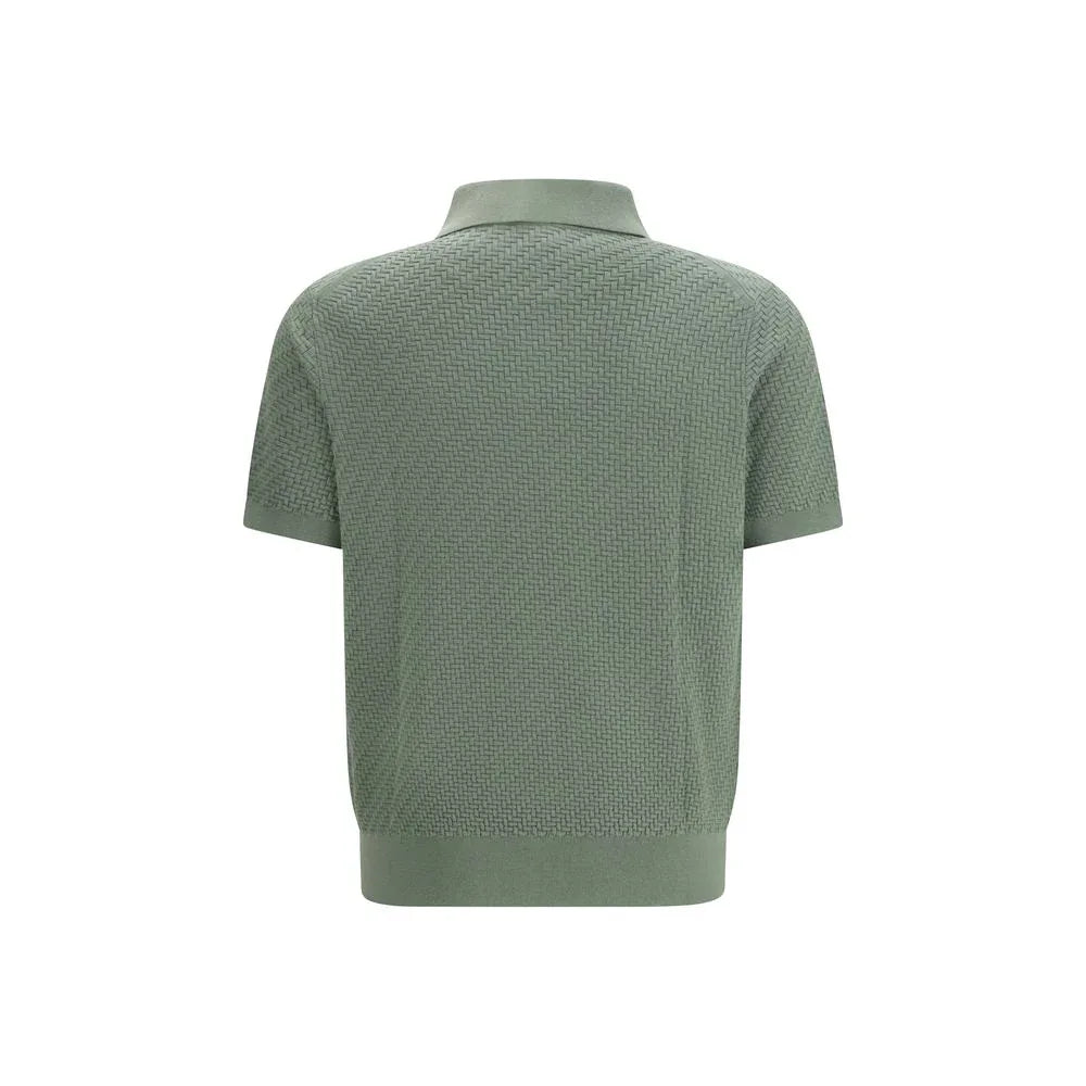 Brioni Bicolor Cotton Polo Shirt - Zeiniez