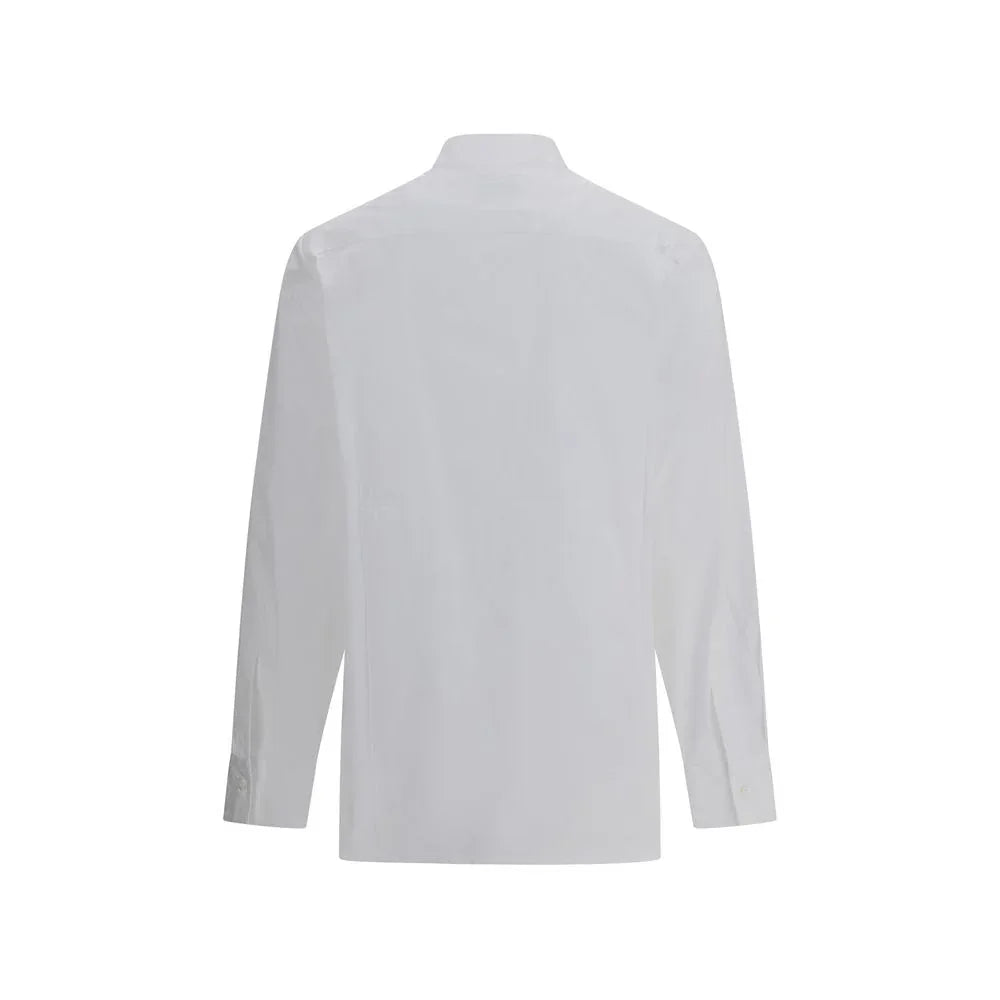 SA SU PHI White Cotton Dress Shirt - Zeiniez