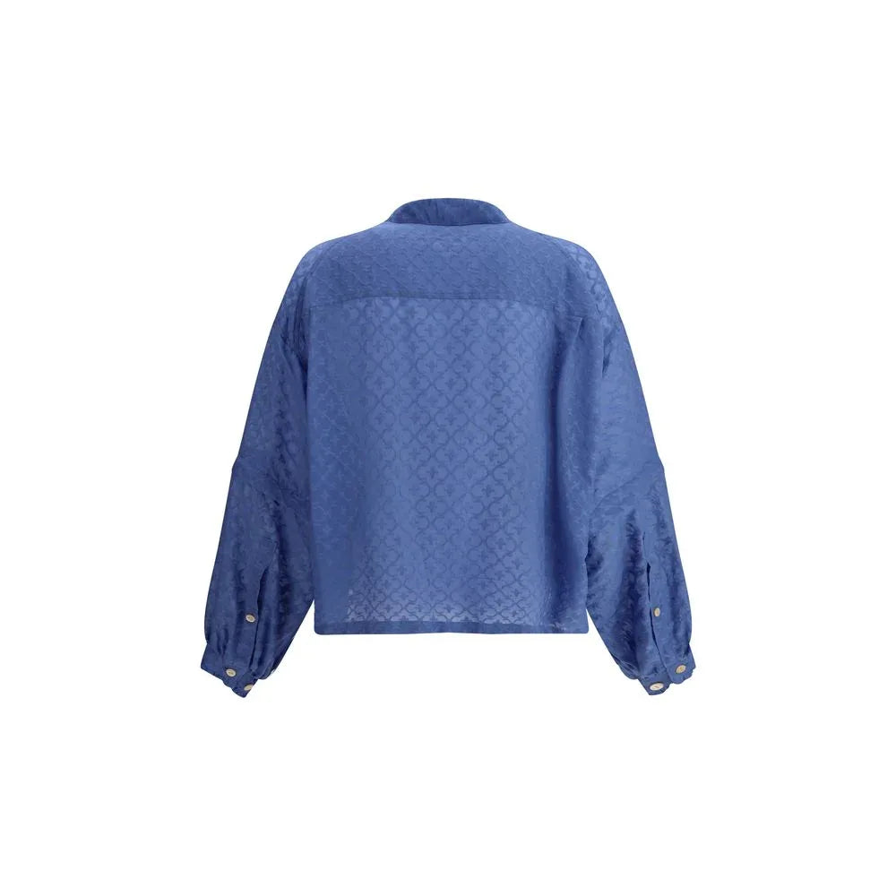 Undercover Blue Cotton Blouse - Zeiniez