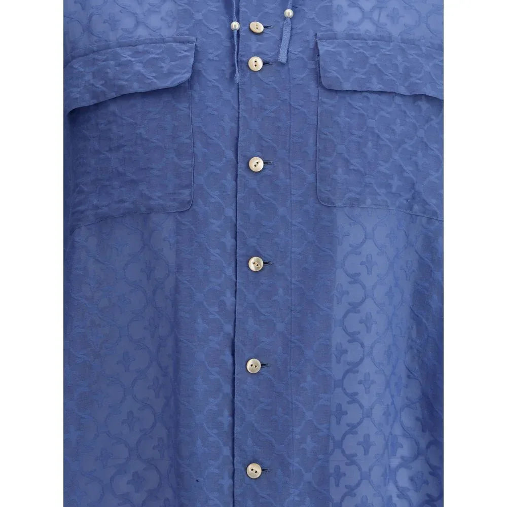 Undercover Blue Cotton Blouse - Zeiniez