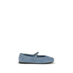 Prada Blue Goatskin Ballet Flats - Zeiniez