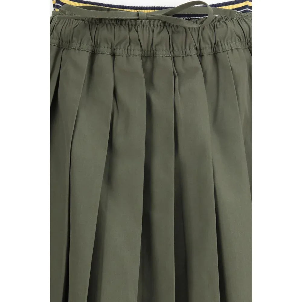 Prada Bicolor Polyester Midi Skirt - Zeiniez