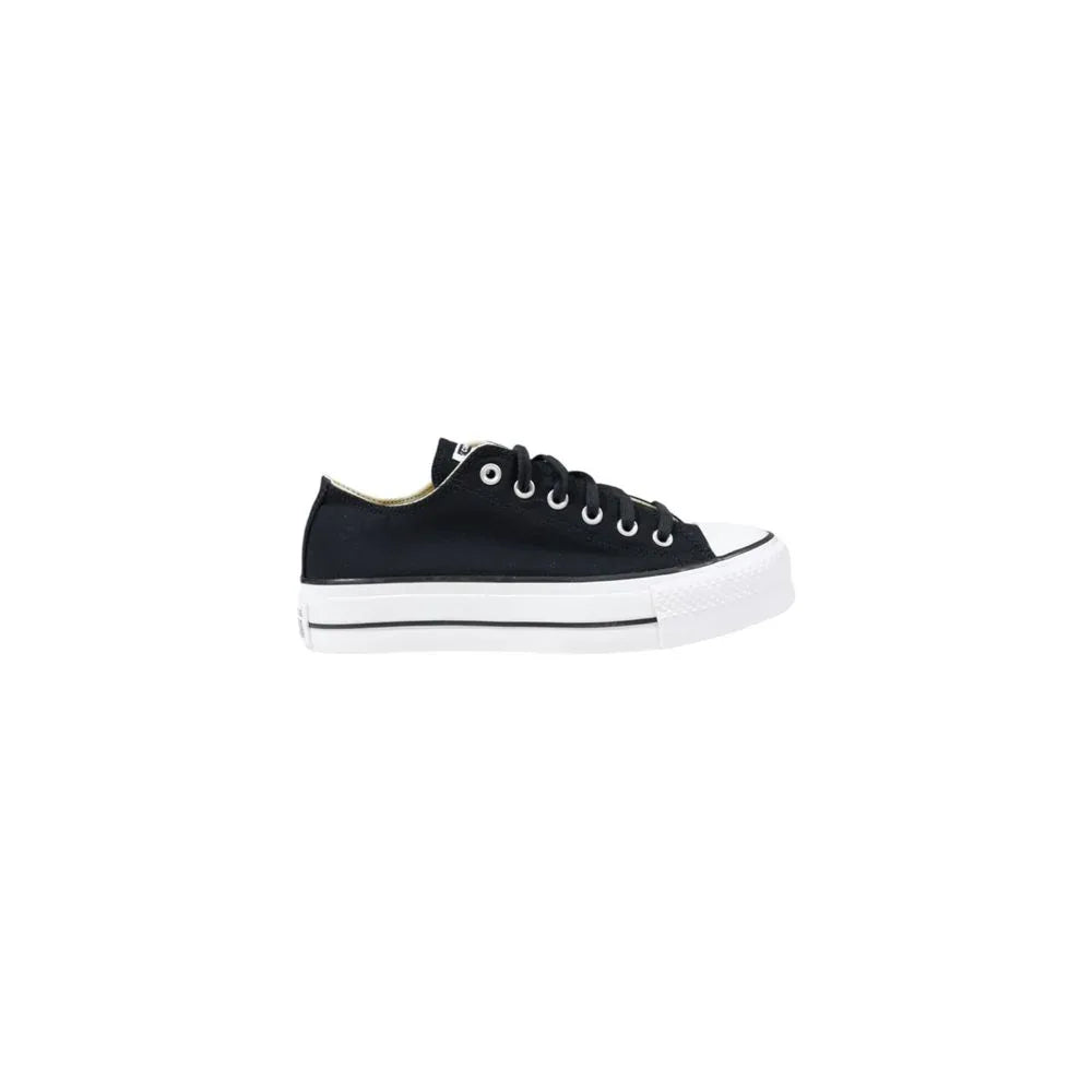 Converse Black Fabric Platform Sneakers - Zeiniez