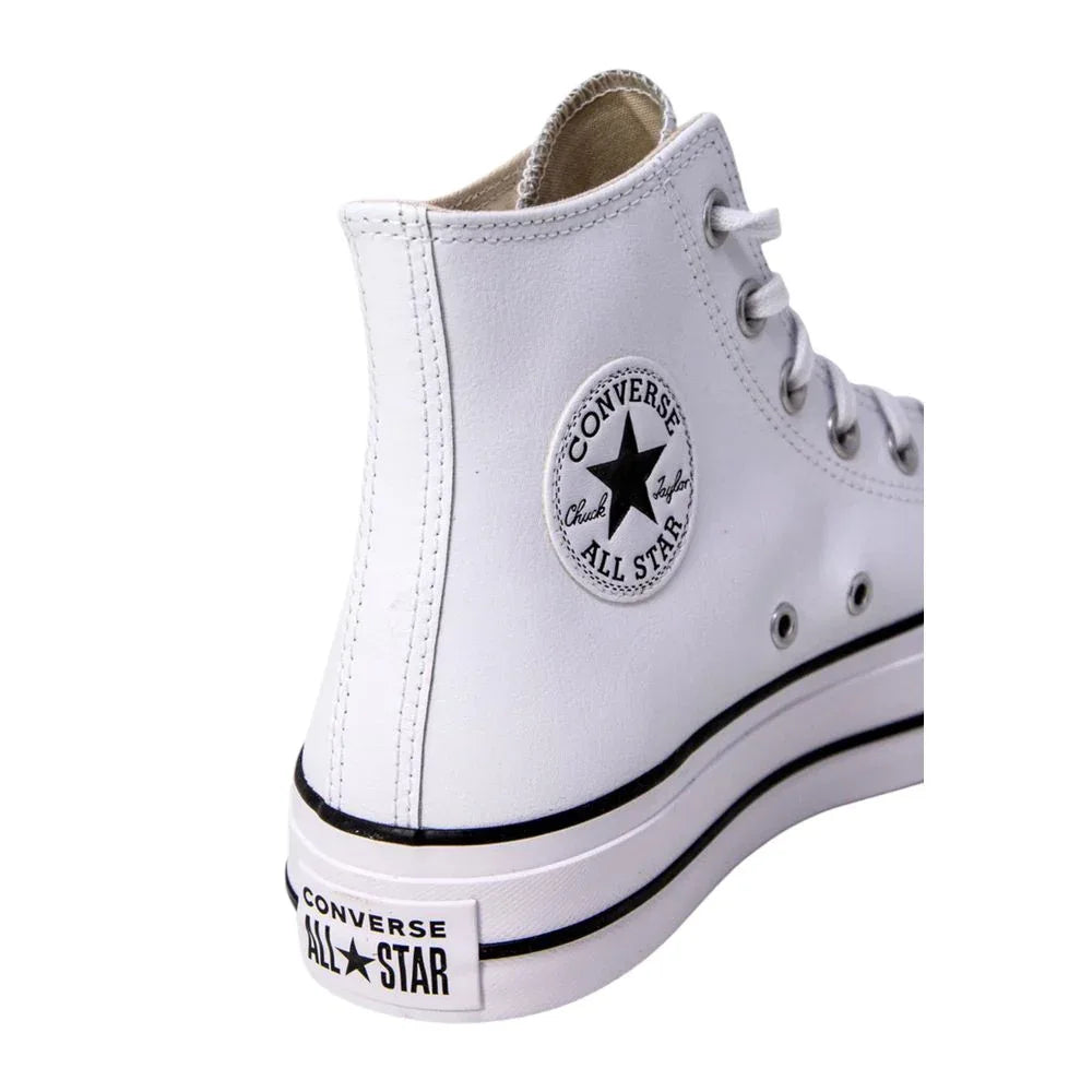 Converse White Polyethylene Platform Sneakers - Zeiniez