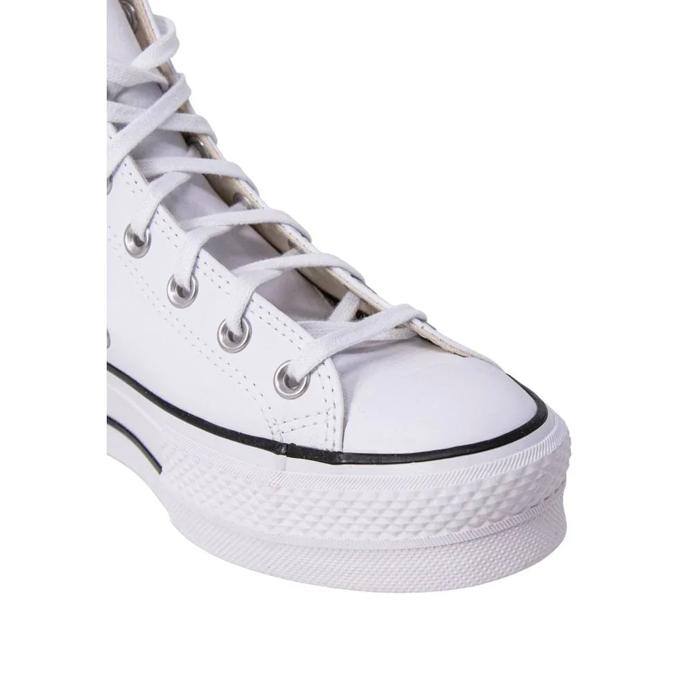Converse White Polyethylene Platform Sneakers - Zeiniez
