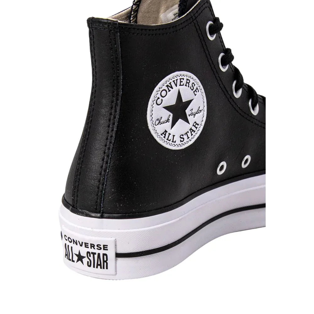 Converse Black Polyethylene Platform Sneakers - Zeiniez