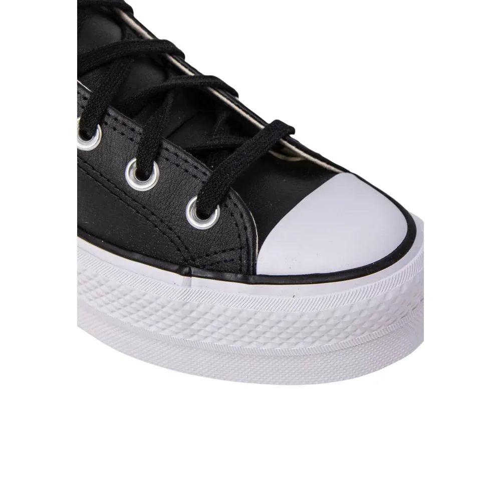 Converse Black Polyethylene Platform Sneakers - Zeiniez