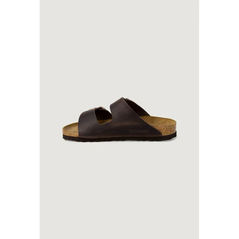 Birkenstock Brown Synthetic Slippers - Zeiniez