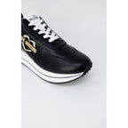 Love Moschino Black Leather Low Top Sneakers - Zeiniez