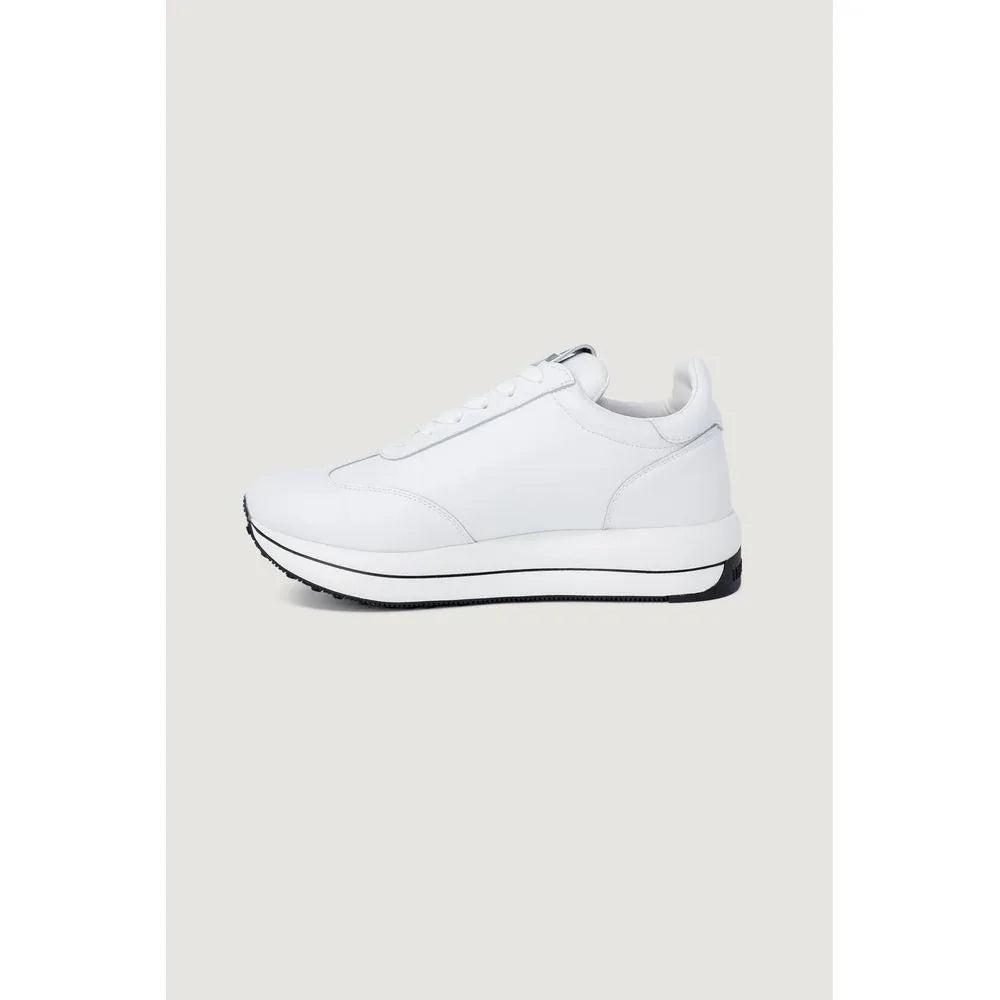 Love Moschino White Leather Low Top Sneakers - Zeiniez