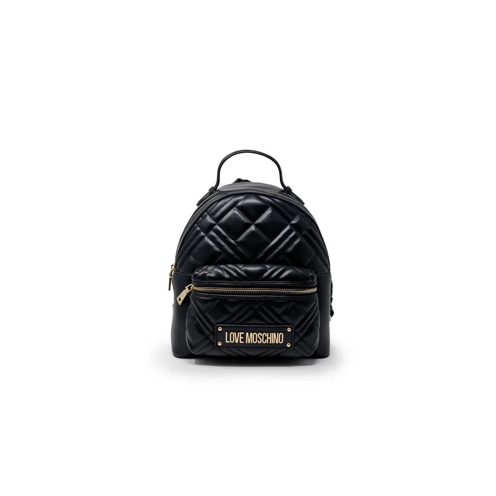 Love Moschino Black Polyethylene Backpack - Zeiniez