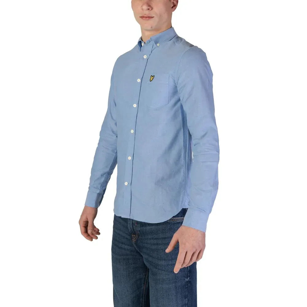 Lyle & Scott Blue Organic Cotton Dress Shirt - Zeiniez