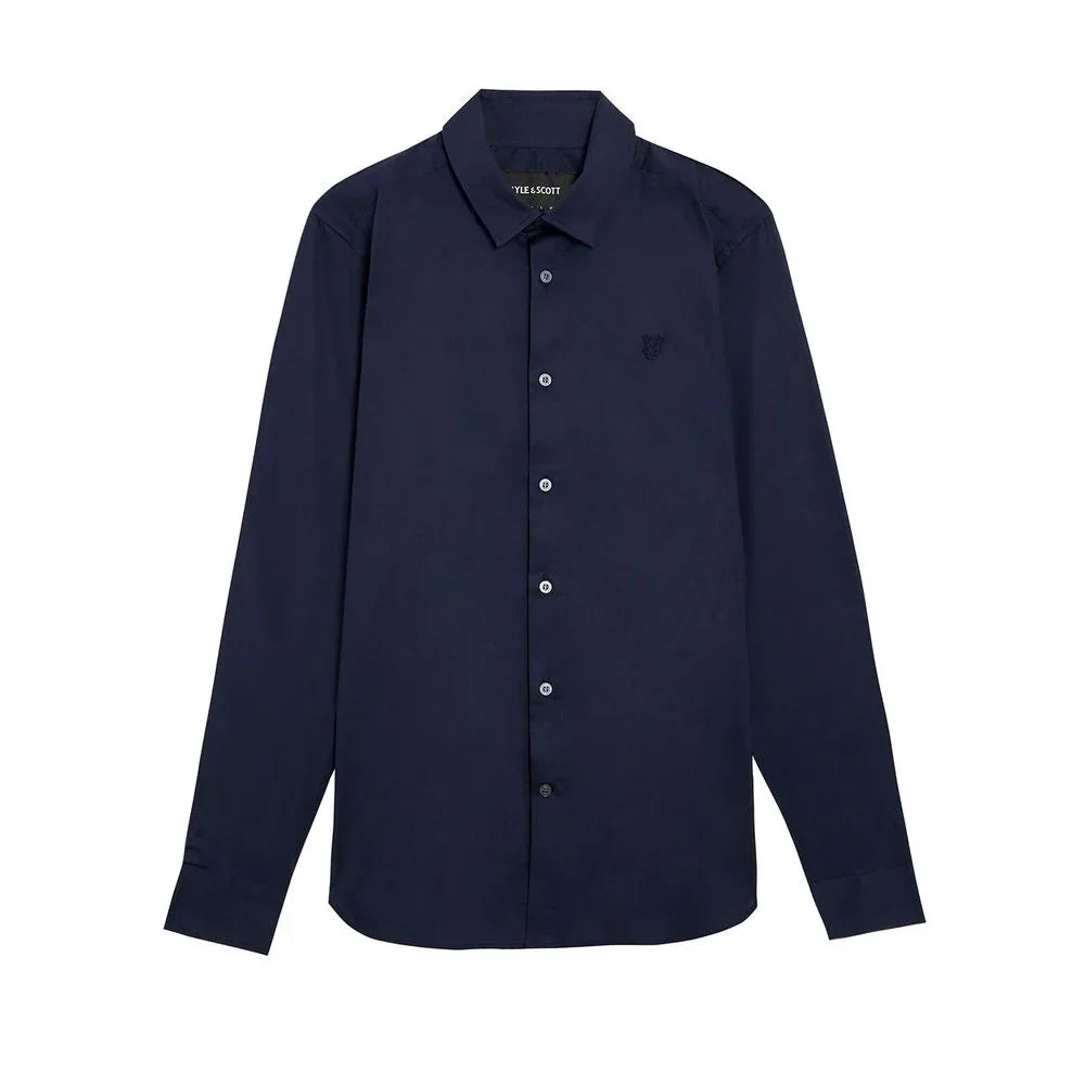 Lyle & Scott Blue Cotton Dress Shirt - Zeiniez