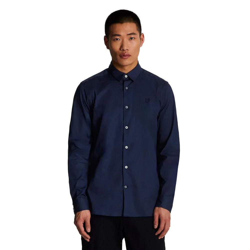 Lyle & Scott Blue Cotton Dress Shirt - Zeiniez