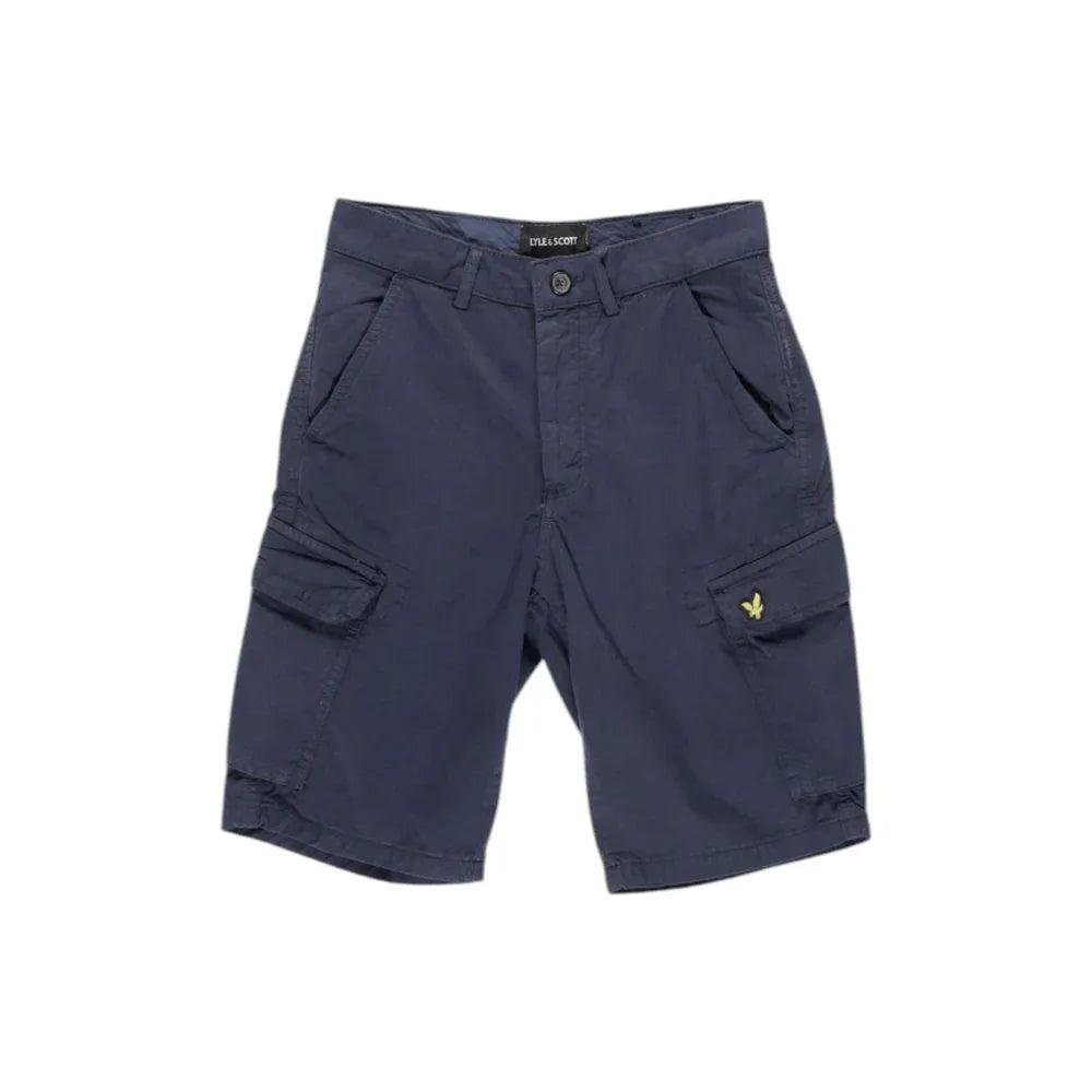 Lyle & Scott Blue Cotton Bermuda Shorts - Zeiniez