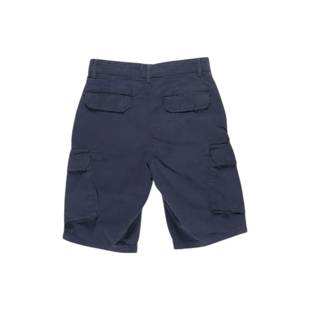 Lyle & Scott Blue Cotton Bermuda Shorts - Zeiniez