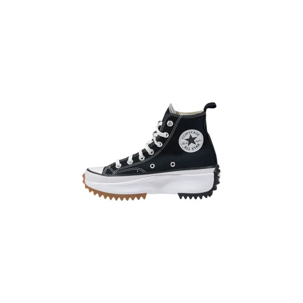 Converse Black And White Fabric Chunky Sneakers - Zeiniez