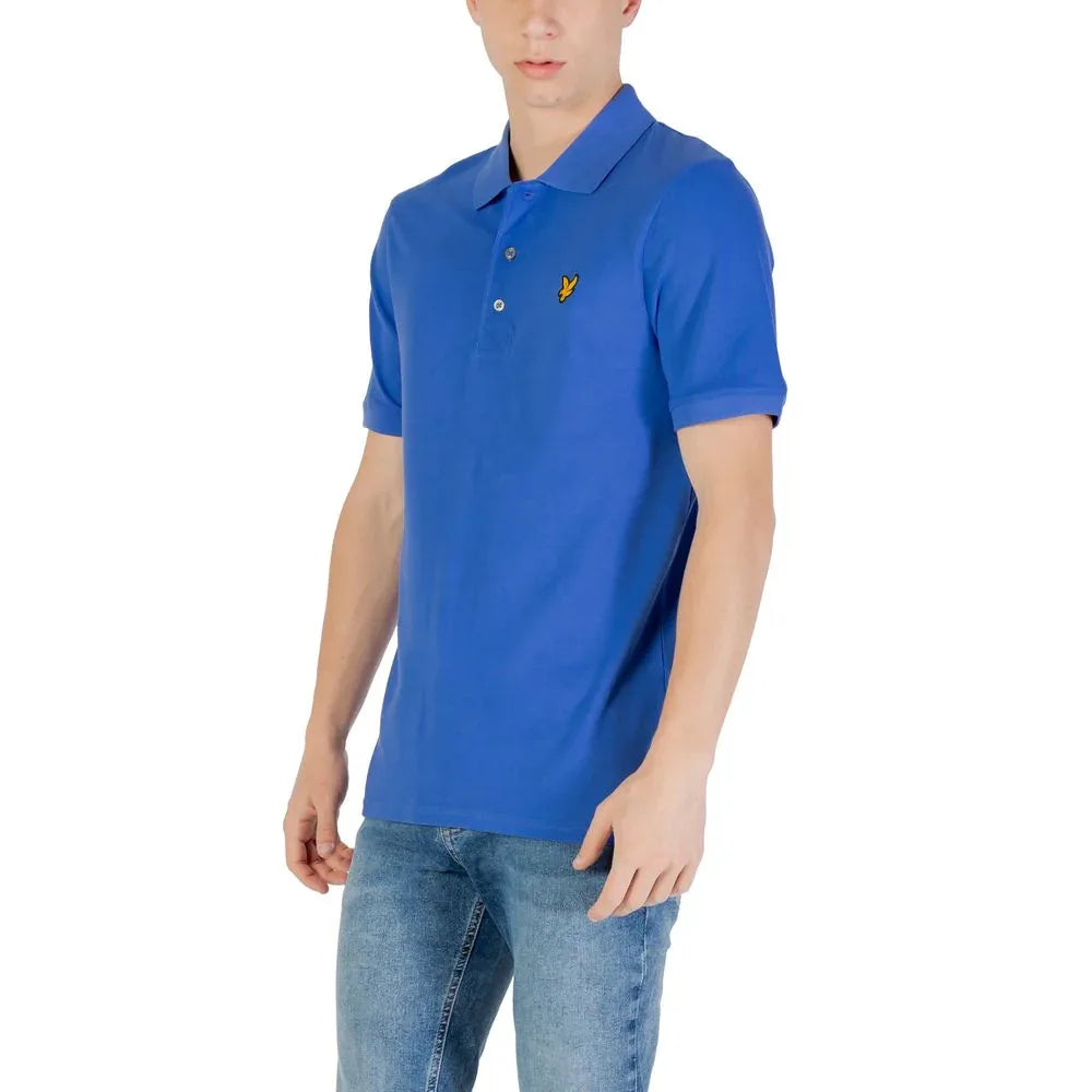 Lyle & Scott Blue Cotton Polo Shirt - Zeiniez