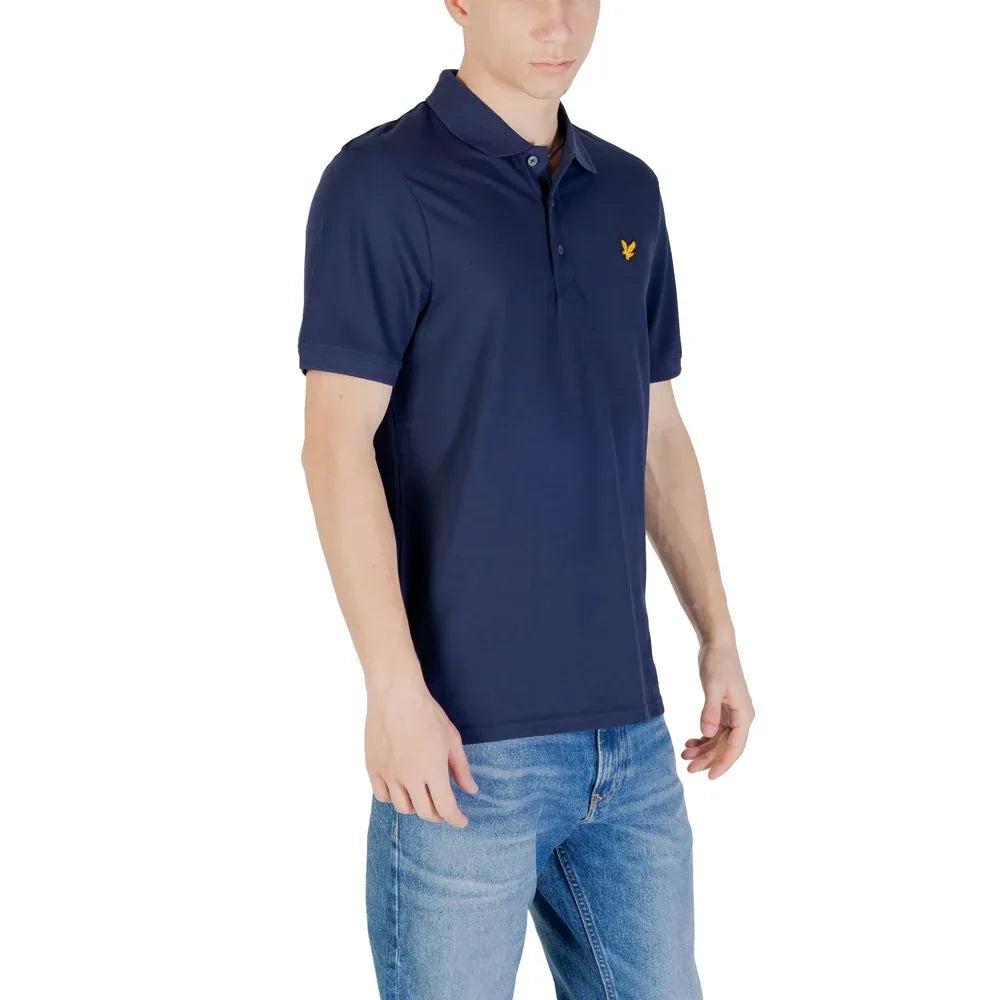 Lyle & Scott Blue Cotton Polo Shirt - Zeiniez