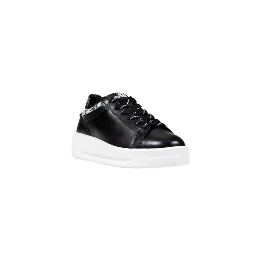 Love Moschino Black And White Synthetic Chunky Sneakers - Zeiniez