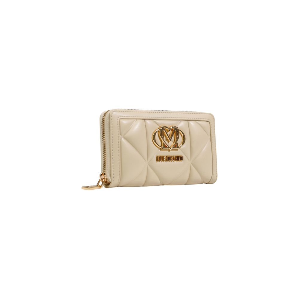 Love Moschino Cream Artificial Leather Wallet