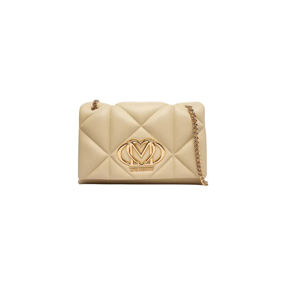 Love Moschino Beige Artificial Leather Handbag - Zeiniez