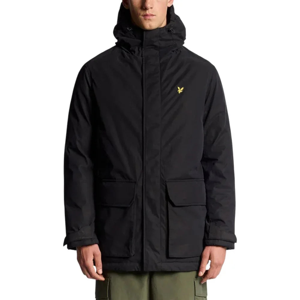 Lyle & Scott Black Polyester Parka - Zeiniez