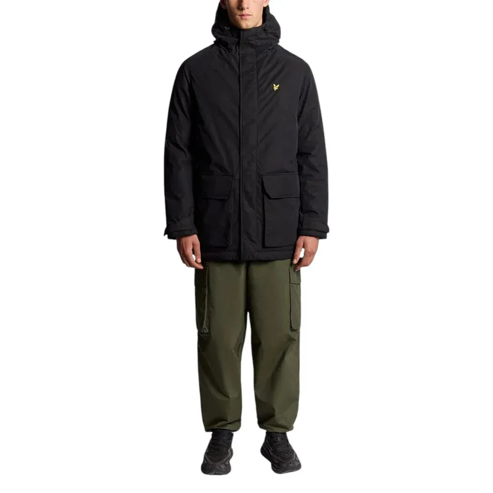 Lyle & Scott Black Polyester Parka - Zeiniez