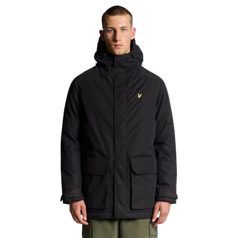 Lyle & Scott Black Polyester Parka - Zeiniez