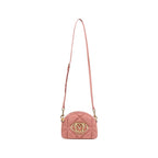 Love Moschino Pink Suede Leather Handbag