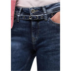 Street One Blue Cotton Relaxed Fit Jeans - Zeiniez