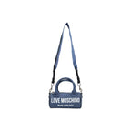 Love Moschino Blue Cotton Handbag