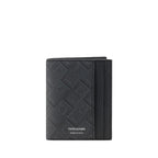 Ferragamo Black Calf Leather Bos Taurus Wallet