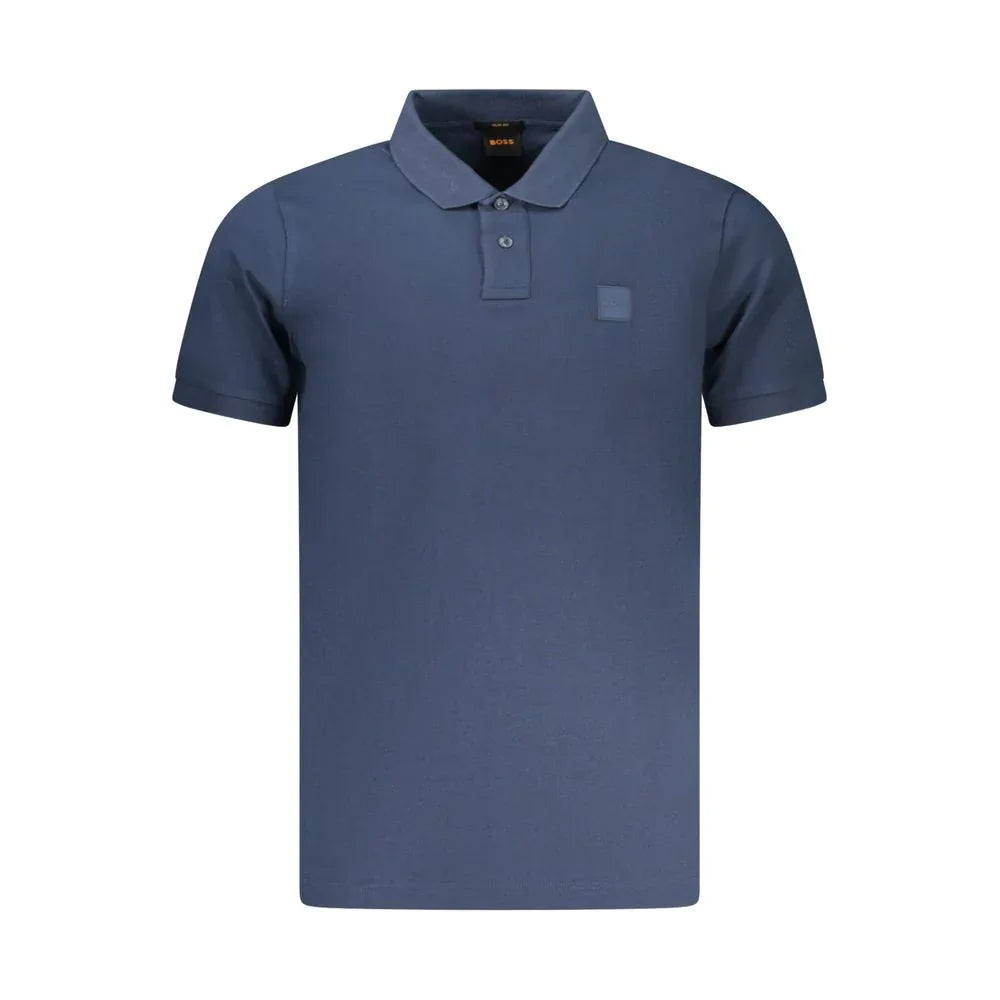 Hugo Boss Blue Cotton Men Polo Shirt - Zeiniez