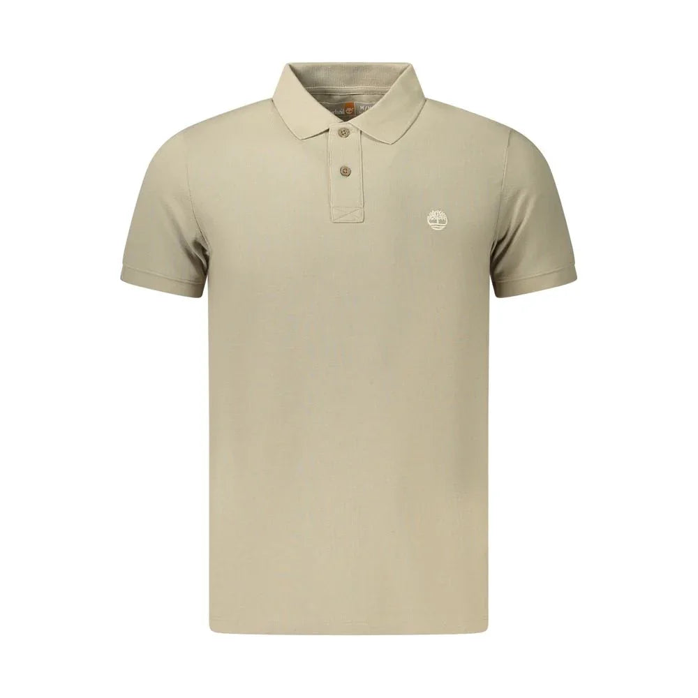 Timberland Beige Cotton Men Polo Shirt - Zeiniez