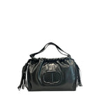 Twinset Black PU Women Shoulder Bag - Zeiniez