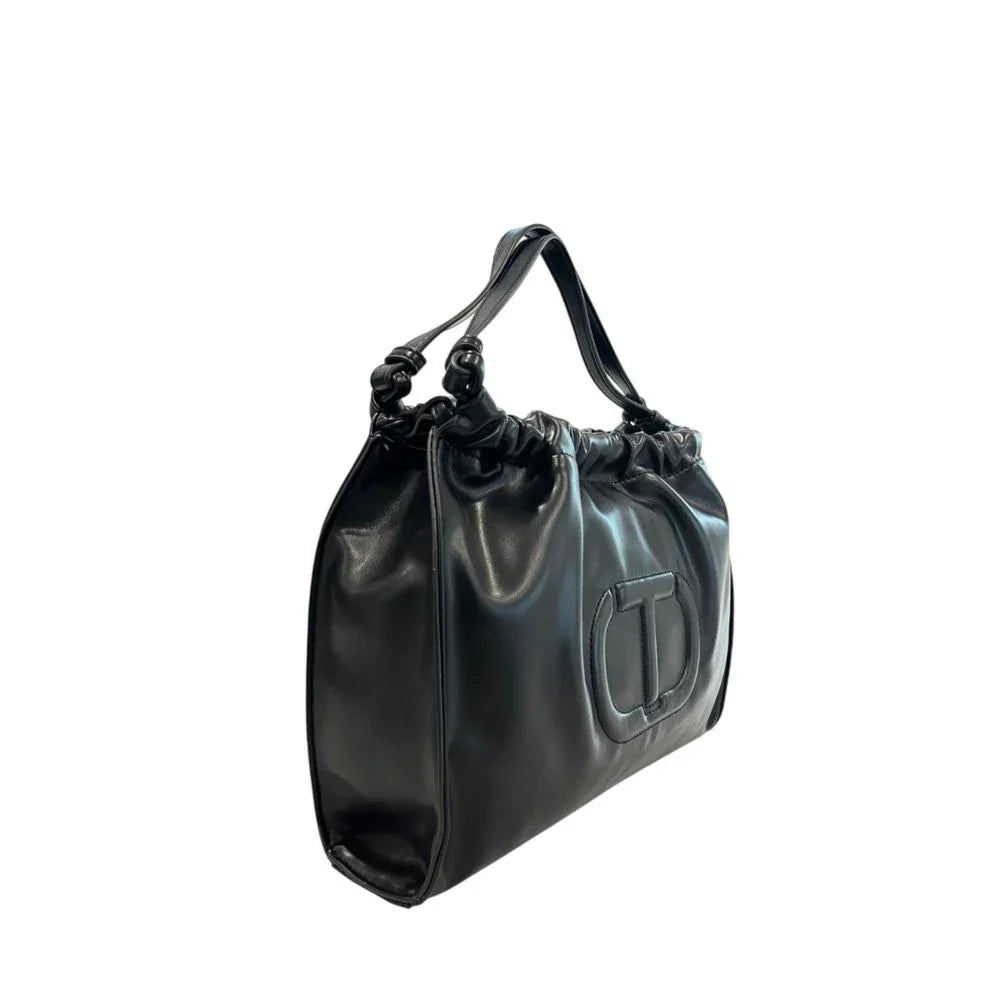 Twinset Black PU Women Shoulder Bag - Zeiniez