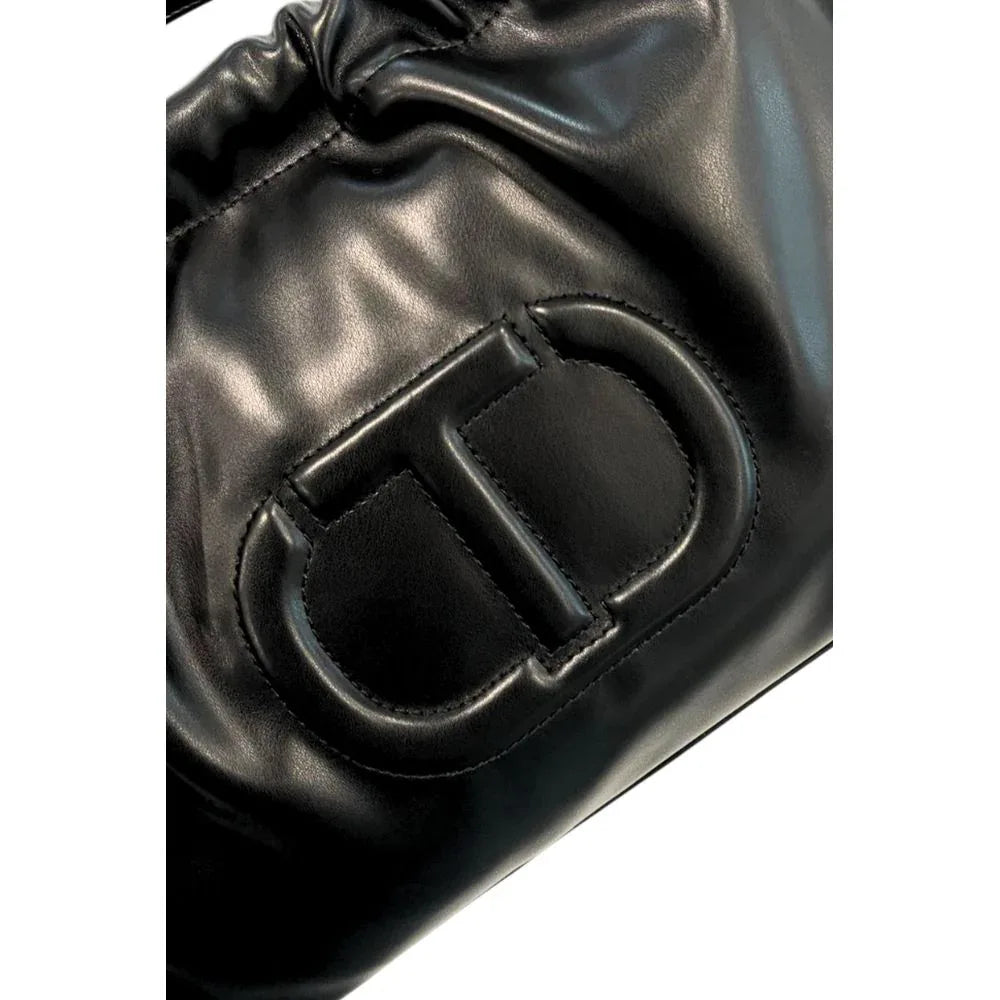 Twinset Black PU Women Shoulder Bag - Zeiniez