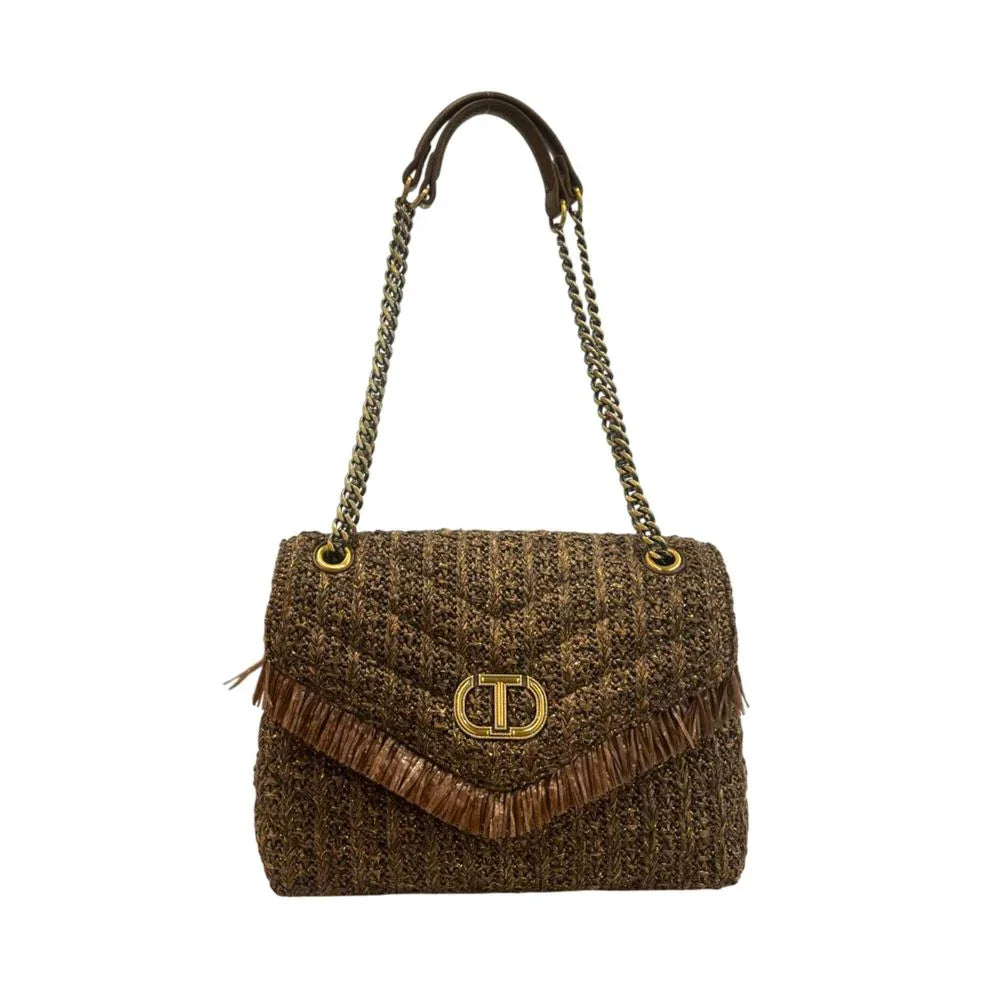 Twinset Brown Polypropylene Women Crossbody Bag - Zeiniez