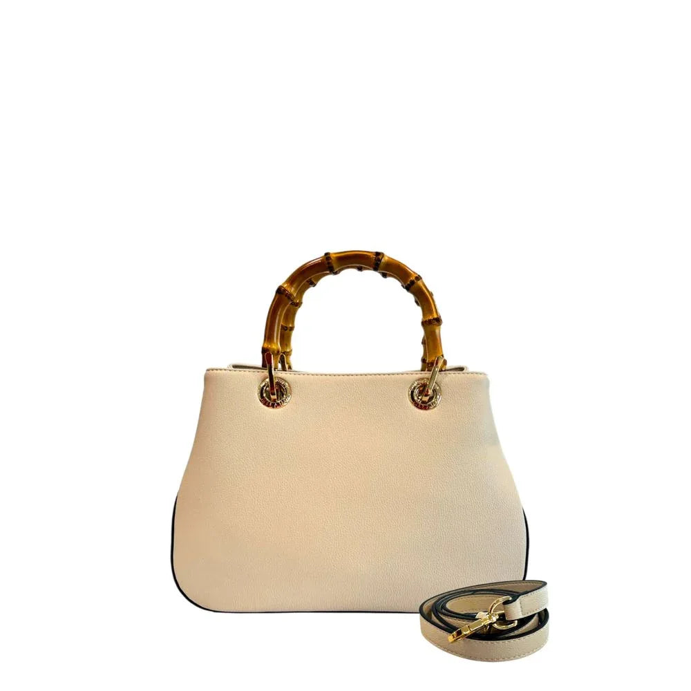 Twinset Beige PU Women Handbag - Zeiniez