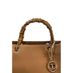 Twinset Brown PU Women Handbag - Zeiniez