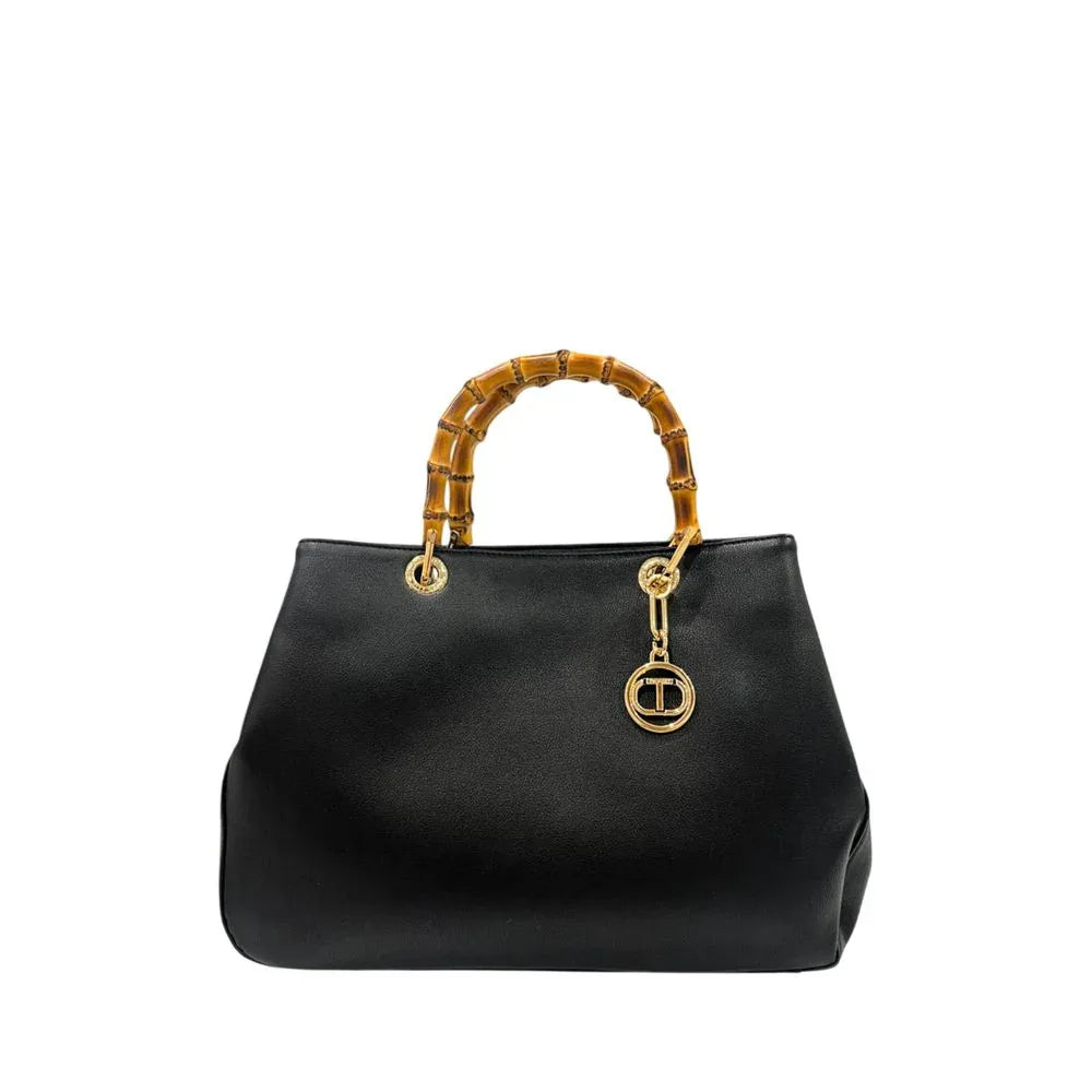 Twinset Black PU Women Handbag - Zeiniez