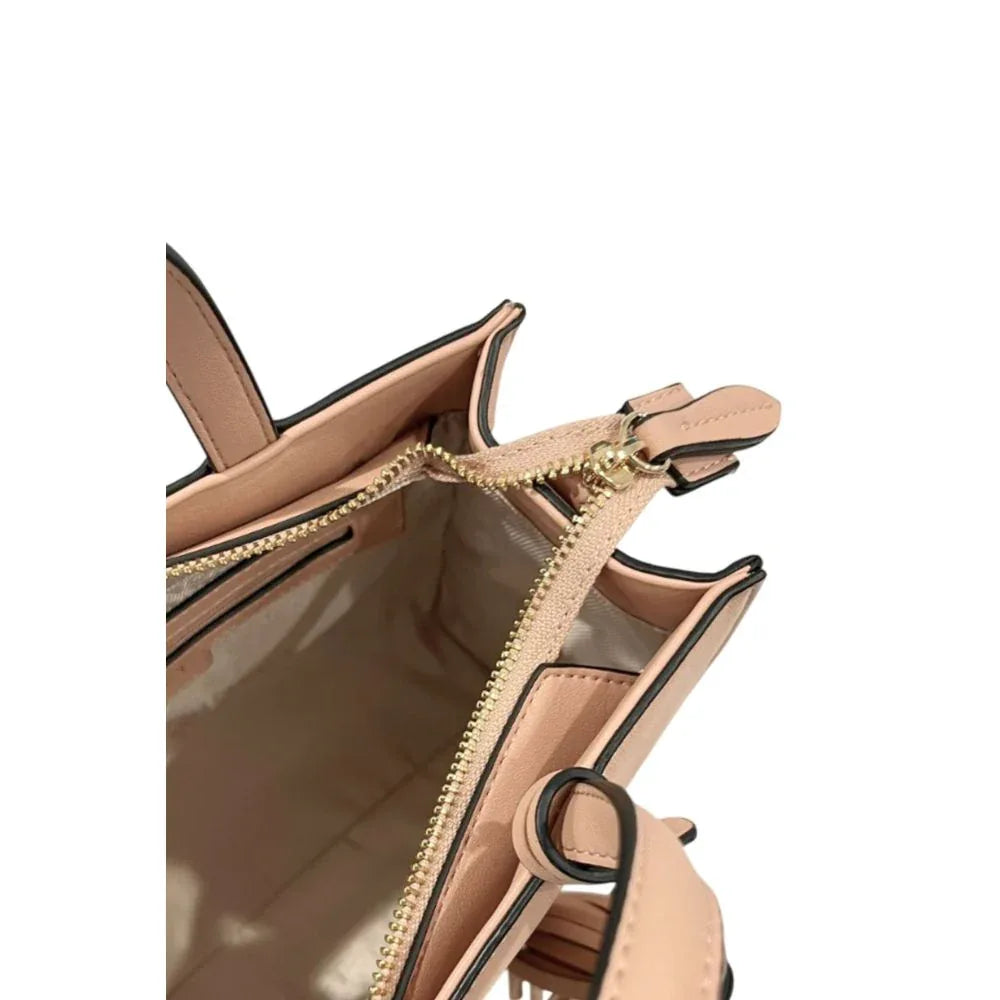 Twinset Pink PU Women Handbag - Zeiniez