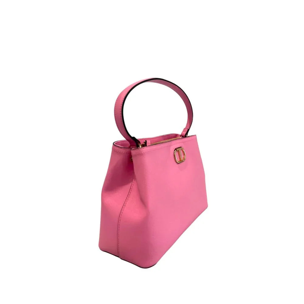 Twinset Pink PU Women Handbag - Zeiniez